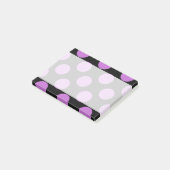 Paarse poka Dots, Polka Dot Pattern, Stippen, gedo Post-it® Notes (Schuin)