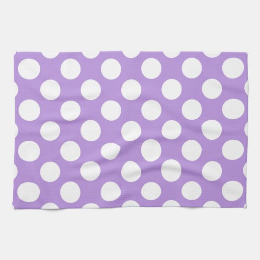 Paarse poka Dots, Polka Dot Pattern, Stippen, gedo Theedoek (Horizontaal)