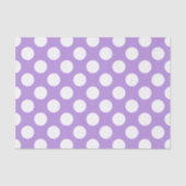 Paarse poka Dots, Polka Dot Pattern, Stippen, gedo Tissuepapier (Voorkant)