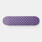 Paarse poka Dots Skateboard Deck (Horizontaal)
