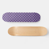 Paarse poka Dots Skateboard Deck (Horizontaal)