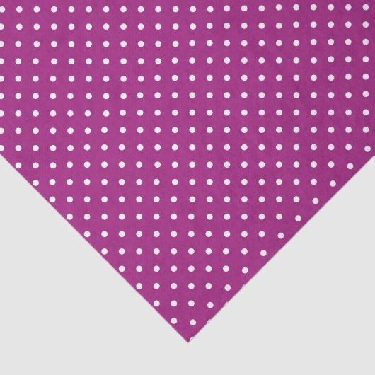 Paarse poladots Pattern Tissuepapier (Detail)