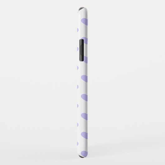 Paarse Polka Dot Hearts Case-Mate iPhone Case (Achterkant/rechts)