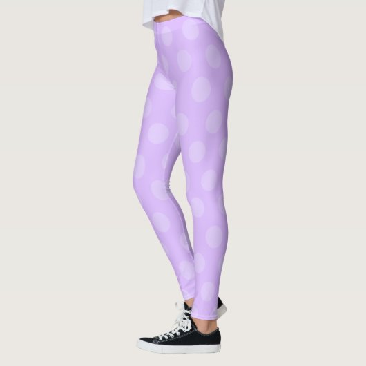 Paarse Polka Dot Leggings (Links)