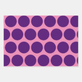 Paarse Polka Dot Leuk Art Wrap Craft Paper (Voorkant)