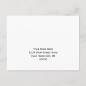 Paarse Polka Dot RSVP-Briefkaart Uitnodiging Briefkaart (Achterkant)