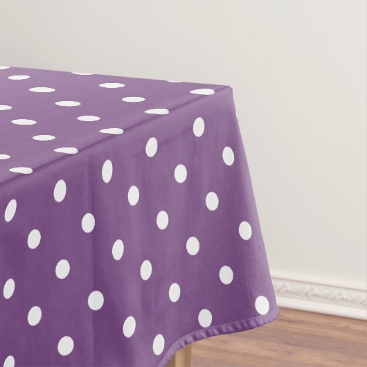 Paarse Polka Dots Tafelkleed (Voorbeeld)