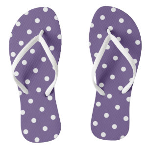 Paarse Polka Dots Teenslippers