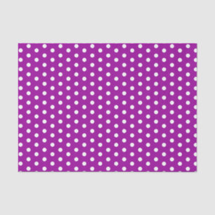 Paarse Polka Dots Tissuepapier