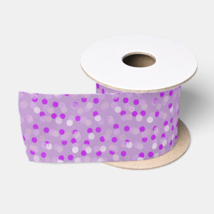 paarse polka stippen lint