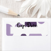 Paarse Polkadots Vervaldatum Labels (Insitu)