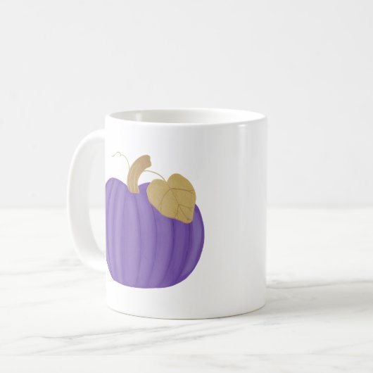 Paarse pompoen goudlef Mokken (Voorkant links)