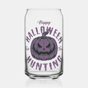 Paarse pompoen Halloween Glass Blikvorm Glas