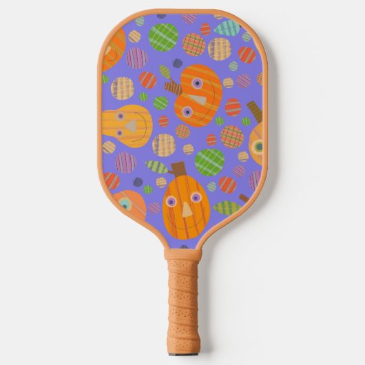 Paarse pompoenpeddel pickleball paddle (Voorkant)