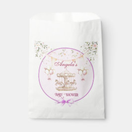 Paarse Pony Dreams-Baby shower Favorietentassen Bedankzakje