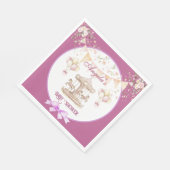 Paarse Pony Dreams-Dark Paarse servetten (Hoek)