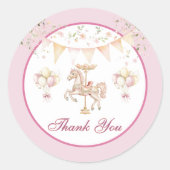 Paarse Pony-dromen - Dank u voor Stickers (Voorkant)