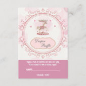 Paarse Pony dromen - Luier Raffle Enclosure Kaart (Voorkant)