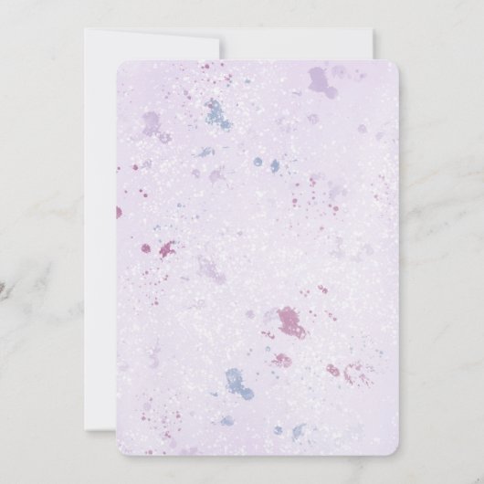 Paarse pony Summer Gold Weddenschap Hartelijk dank Kaart (Achterkant)