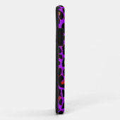 Paarse pop Luipaardprint Case-Mate iPhone Case (Achterkant/rechts)