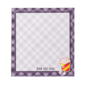 Paarse Popcorn Notitieblok (Voorkant)