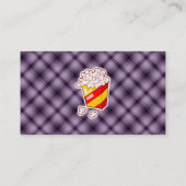 Paarse Popcorn Visitekaartje (Achterkant)