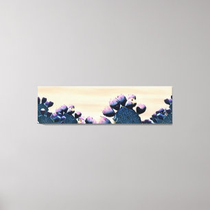 Paarse Prickly Pear Canvas Afdruk