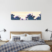 Paarse Prickly Pear Canvas Afdruk (Insitu (Slaapkamer))