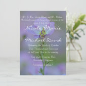 Paarse primrose kaart (Staand voorkant)