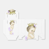 Paarse Princess Favor Box Bedankdoosjes (Uitgevouwen)