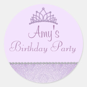 Paarse Prinses Sticker