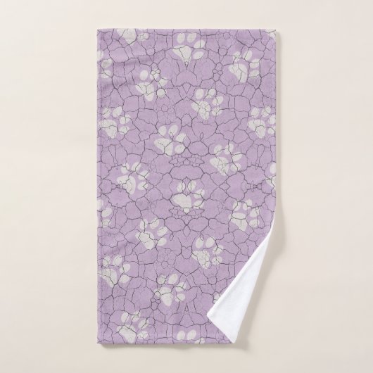 Paarse proefdoekset met handdoekjes bad handdoek (Handdoek)