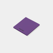 Paarse Professionele Minimalistische Zwart Script Post-it® Notes (Schuin)