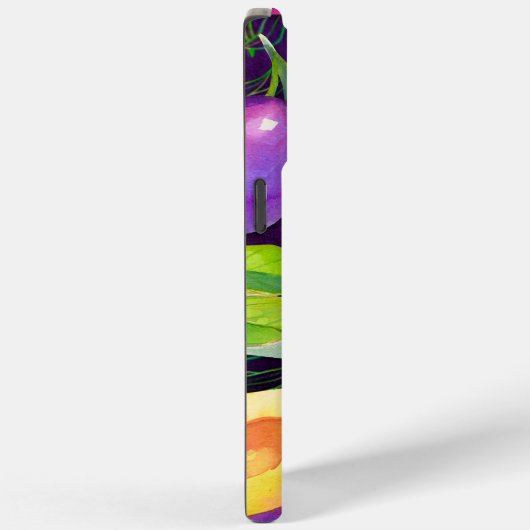 Paarse pruimpatroon Case-Mate iPhone case (Achterkant / Rechts)