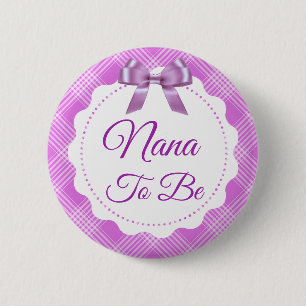 Paarse Pset en Bow Great Nana tot Button
