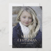 Paarse Pset Snow Kaarten voor kerstmis met (Voorkant)