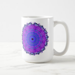 Paarse Psyche Mandala kaleidoscope mok