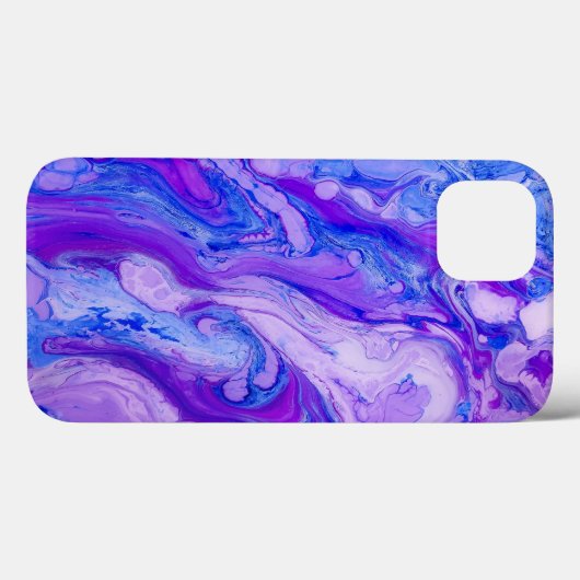 paarse psychedelische vloeistof Case-Mate iPhone case (Achterkant (horizontaal))