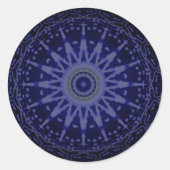 Paarse Punten Ontwerpstickers Ronde Sticker (Voorkant)