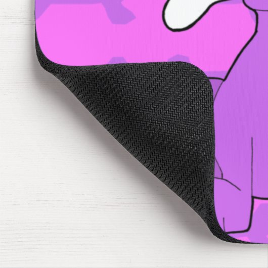 Paarse puppy Mousepad (horizontaal) Muismat (Hoek)