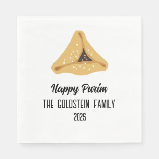 Paarse Purim Hamentashen familienaam Servet