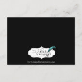 Paarse Raven Gothic Wedding Accomodations Informatiekaartje (Achterkant)