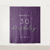 Paarse reddingsbril voor geboortedag wandkleed (Voorkant)