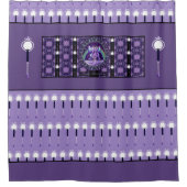 Paarse regen douchegordijn (Voorkant)