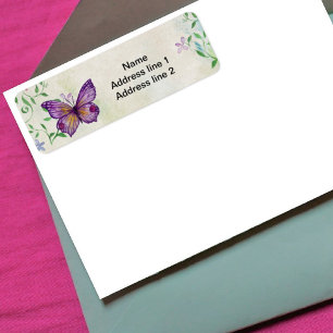 Paarse regen. . .Ik bedoel Butterfly, Paarse Butte Etiket