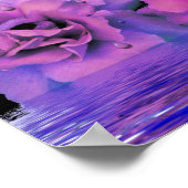 Paarse regen - print, waarde Poster papier (Hoek)