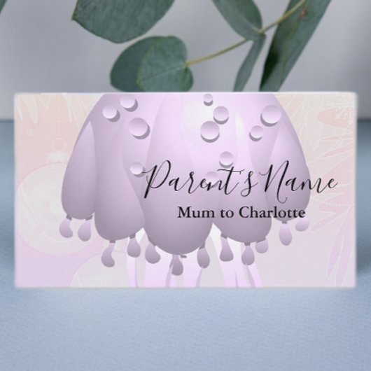 Paarse regen visitekaartje