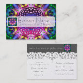Paarse regenboog Celtic Knot Visitekaartje (Voorkant / Achterkant)