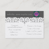 Paarse regenboog Celtic Knot Visitekaartje (Achterkant)