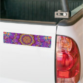 Paarse regenboog Kaleidoscoop-kunst Bumpersticker (Op Truck)